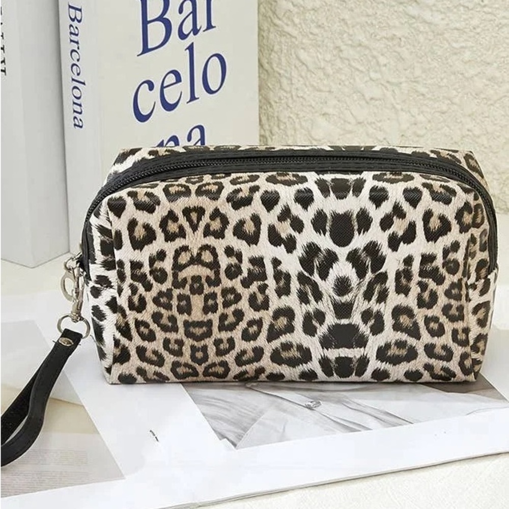 Leopard Print Cosmetic Bag